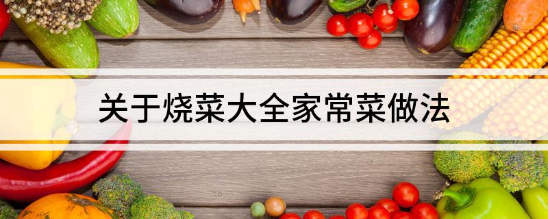 关于烧菜大全家常菜做法