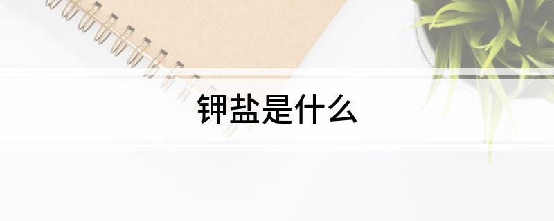 钾盐是什么