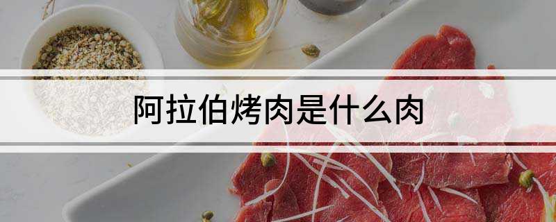 阿拉伯烤肉是什么肉