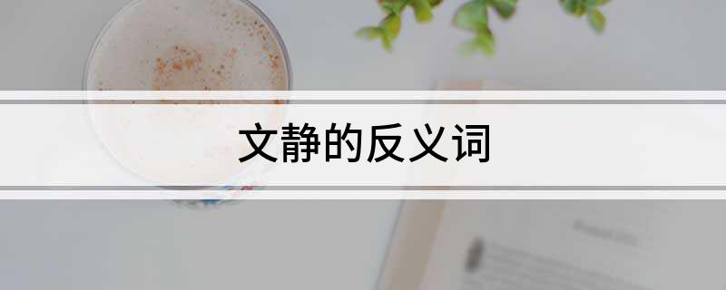 文静的反义词