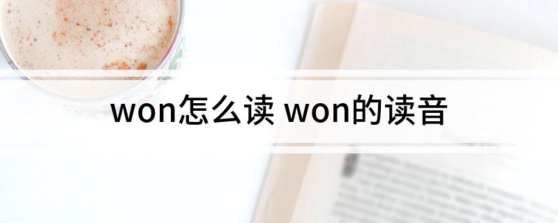 won怎么读(won的读音)