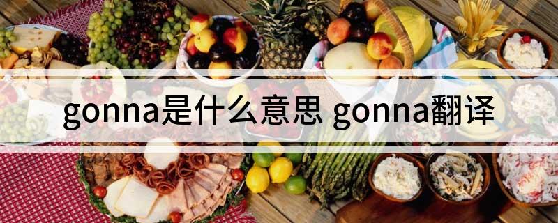 gonna是什么意思(gonna翻译)
