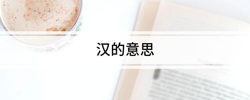 汉的意思