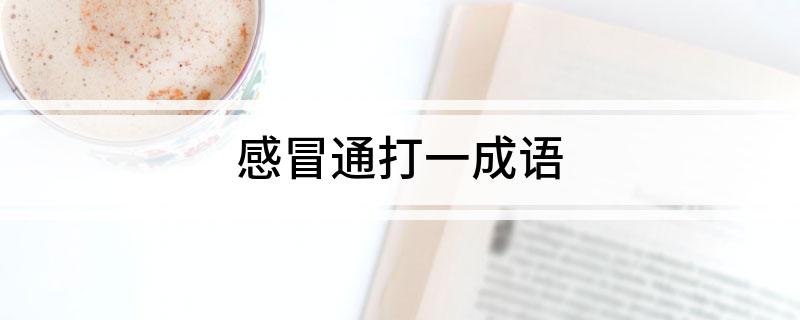 感冒通打一成语