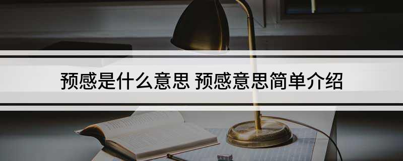 预感是什么意思(预感意思简单介绍)