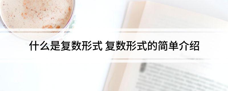 什么是复数形式