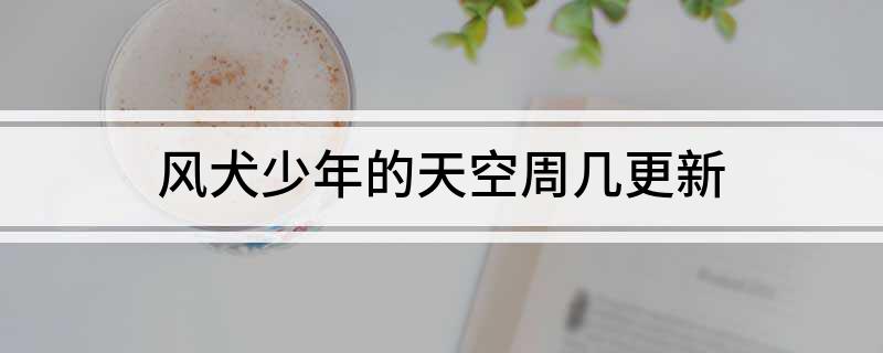 风犬少年的天空周几更新