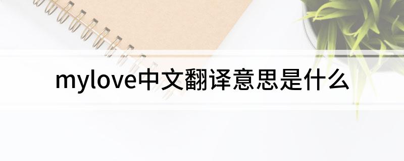 mylove中文翻译意思是什么