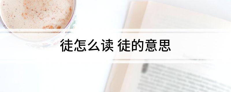 徒怎么读(徒的意思)