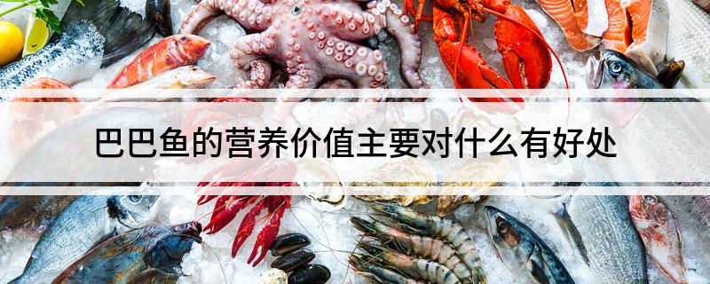 巴巴鱼的营养价值主要对什么有好处