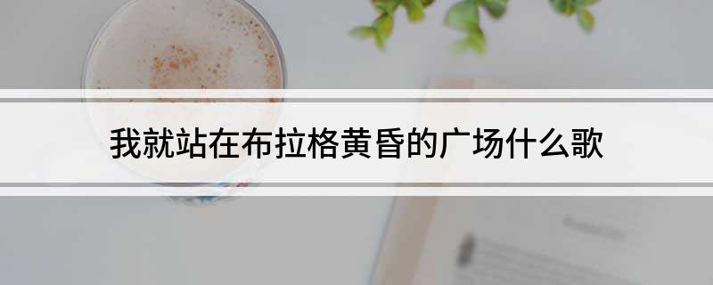我就站在布拉格黄昏的广场什么歌