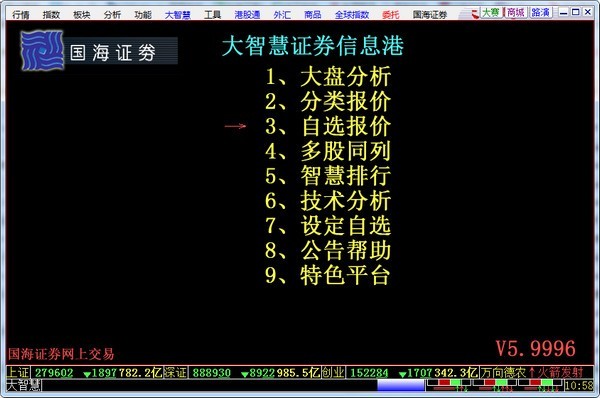 国海证券大智慧经典版
