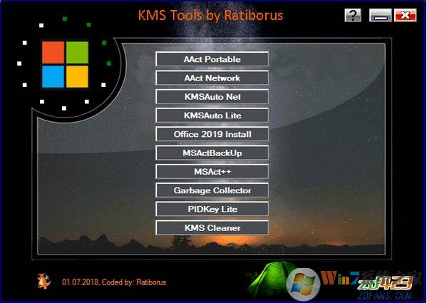 KMS Tools│KMS激活工具合集 v2018(激活Win7/8/10和Office)下载