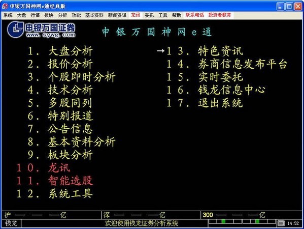 申银万国神网e通金典版