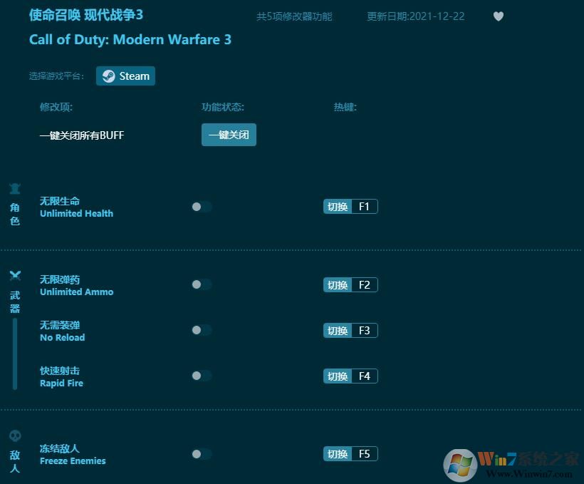 使命召唤8全版本通用修改器 v2022.7下载(使命召唤8修改器风灵月影)