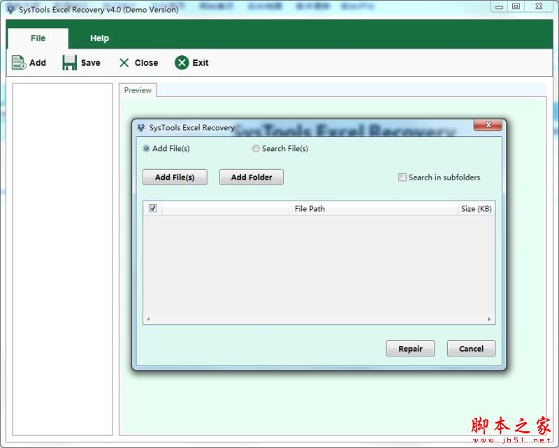 SysTools Excel Recovery(Excel修复工具) v4.0绿色破解版下载(Excel表格修复工具)