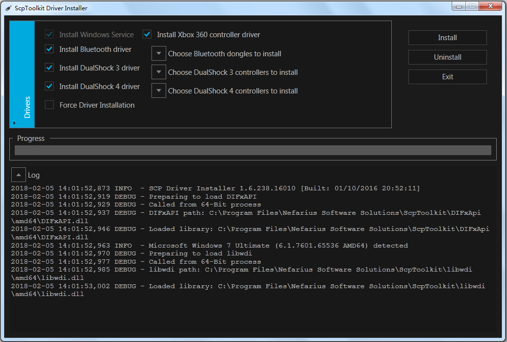 ScpToolkit(PS3手柄驱动支持win10破解版) v2.63中文汉化版下载(PS3手柄驱动下载)
