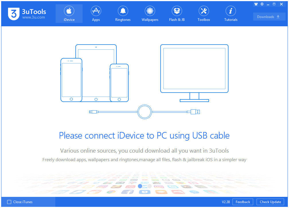 3utools苹果刷机越狱软件 V2.58官方版下载(iOS越狱工具下载)