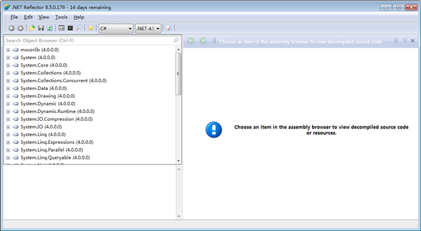 .NET Reflector反编译工具 V10.2.4免费版下载(Reflector 10中文版下载)