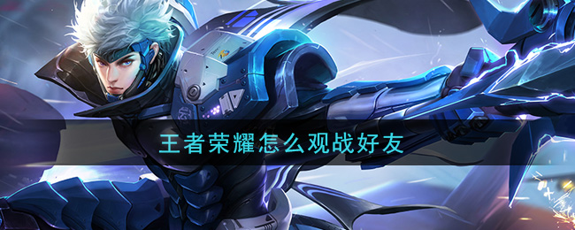 王者荣耀怎么观战好友(观战好友方法介绍)