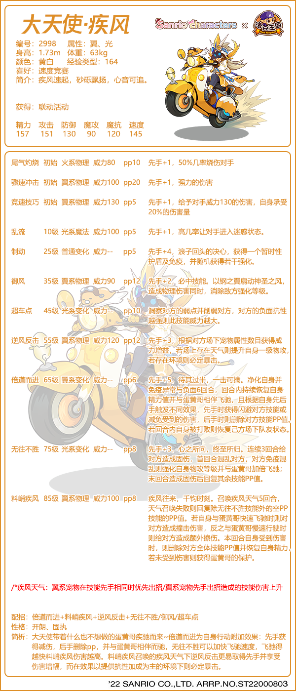 《洛克王国》大天使疾风配招推荐