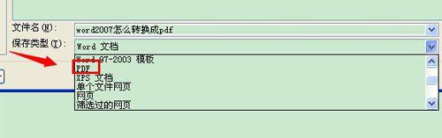 电脑将word2007转换成pdf格式的方法