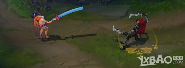 《LOL》泳池派对剑姬皮肤效果预览