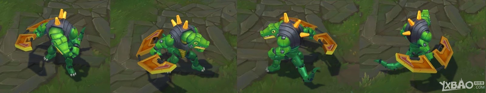 《LOL》鳄鱼新皮肤鳄霸特效视频