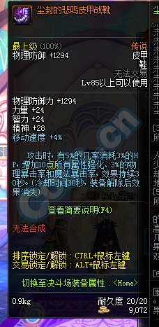 《DNF》尘封的悲鸣套装