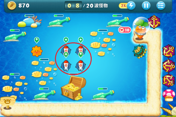 保卫萝卜深海11金萝卜攻略