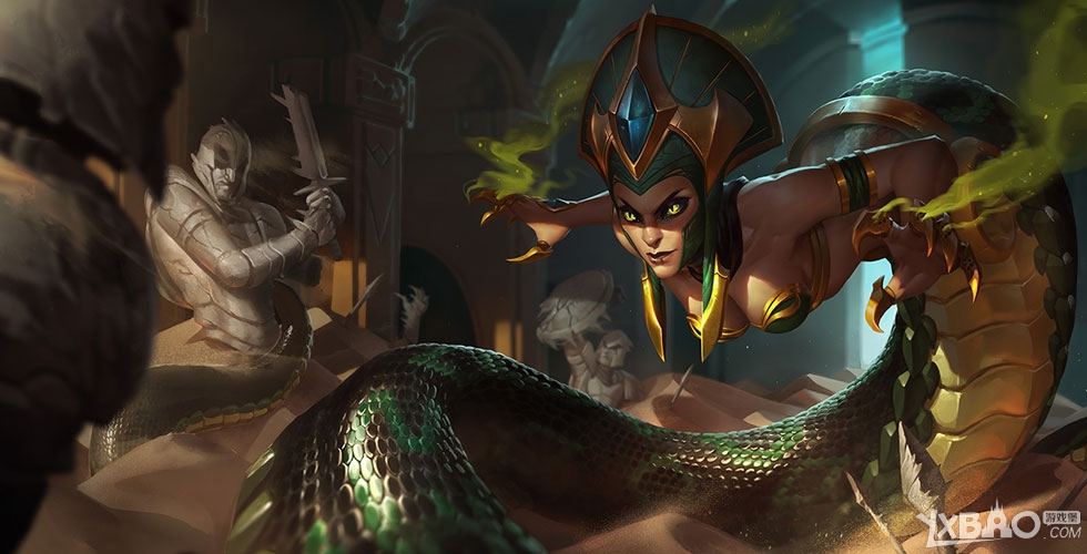 《LOL》蛇女皮肤大全(特效预览)