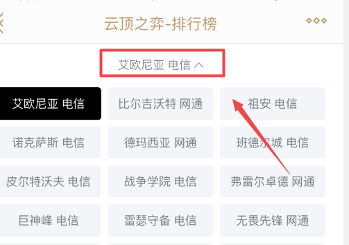 《掌上英雄联盟》怎么看国服排名