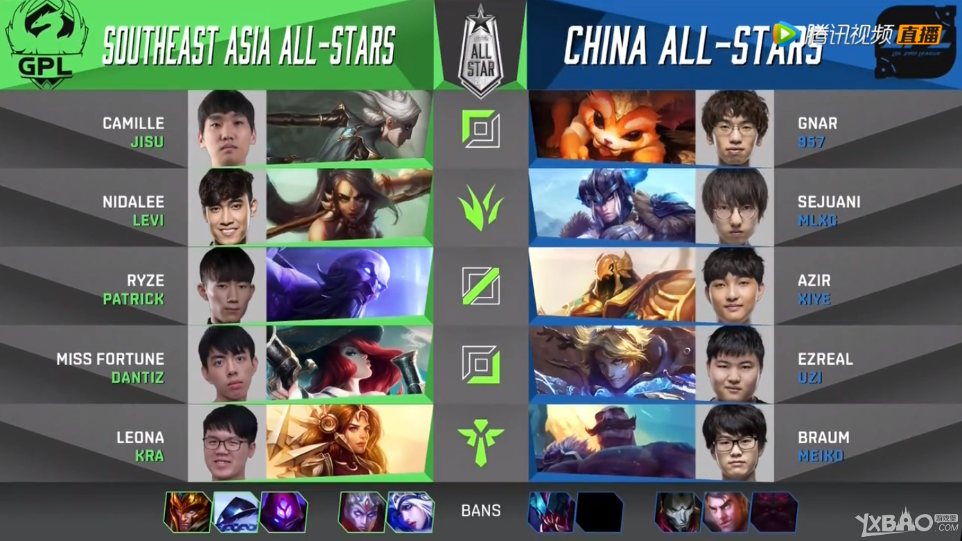 《LOL》2017全明星小组赛12月8日GPL vs LPL比赛视频