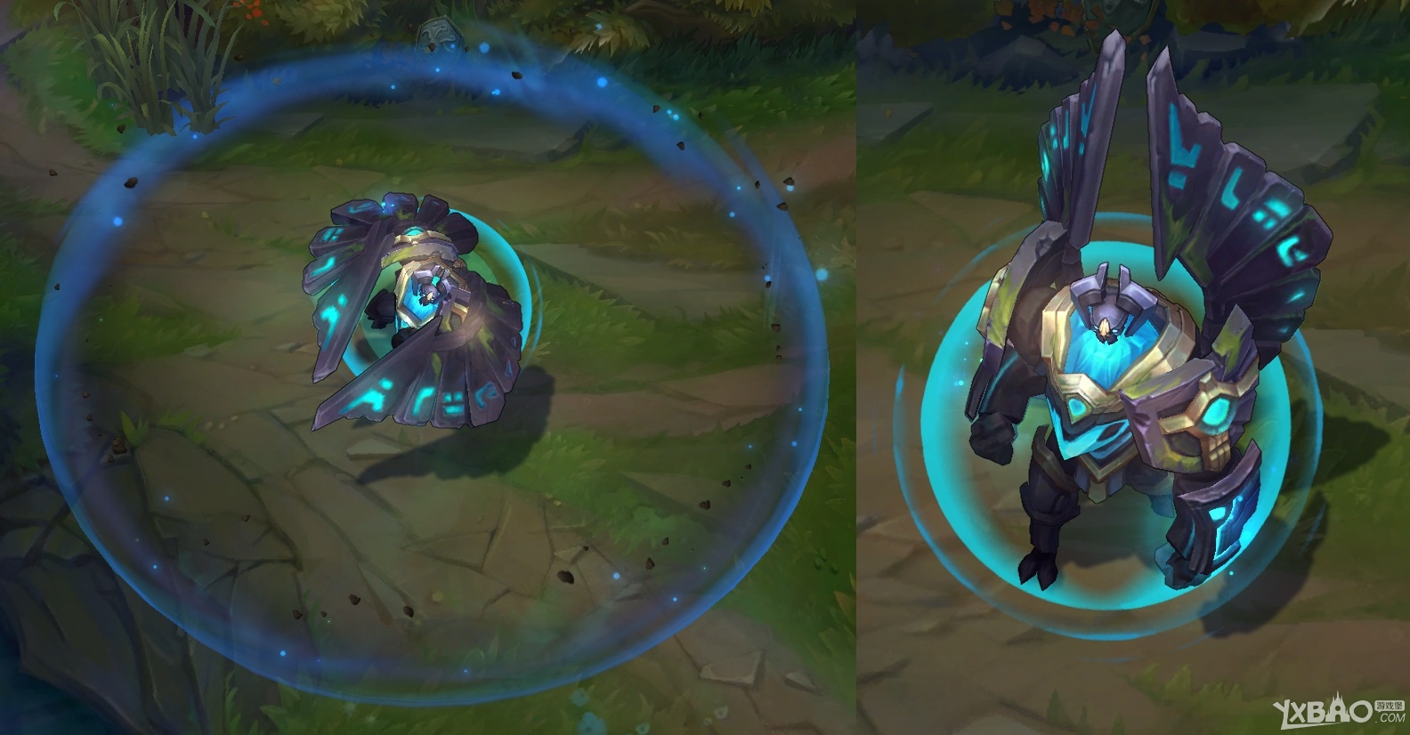 《LOL》新版加里奥幽蓝梦魇皮肤特效