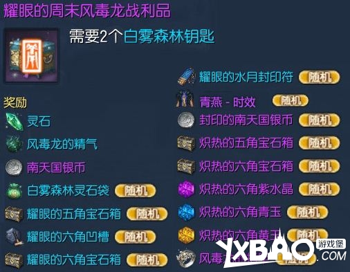 剑灵周末风毒龙战利品耀眼的风毒龙战利品怎么得