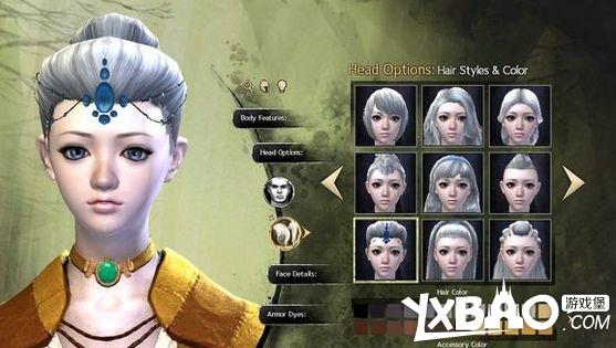 激战2捏脸教程!脸型选择!手把手教你捏出美女