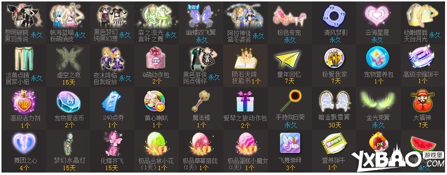 QQ炫舞活动新一期天使乐园能获得那些奖品