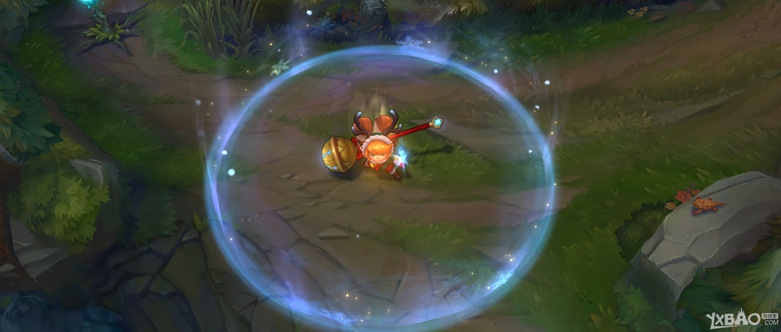 《LOL》圣诞驯鹿(波比皮肤全特效预览)