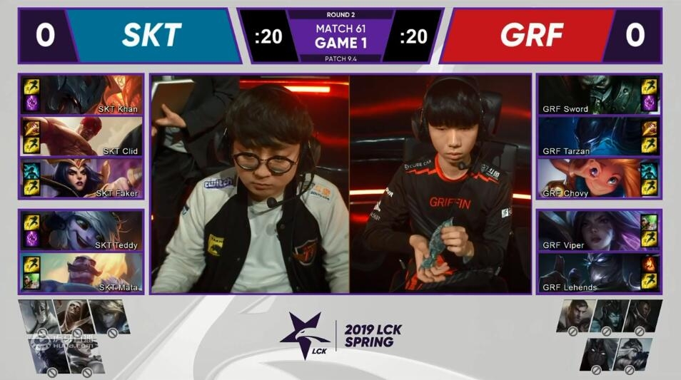 《LOL》2019年LCK春季赛常规赛3月8日SKT(vs GRF比赛视频)