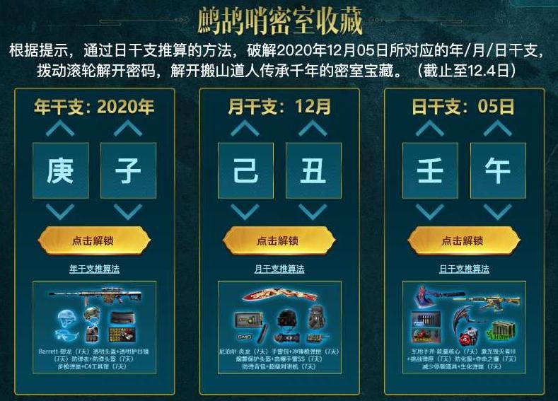 《CF》12.5焕新节活动天干地支答案一览