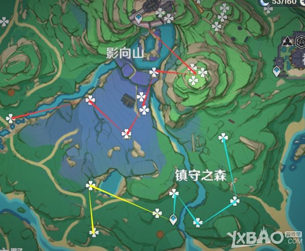 原神绯樱绣球快速采集路线