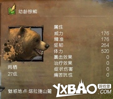 激战2游侠宠物棕熊抓捕地点