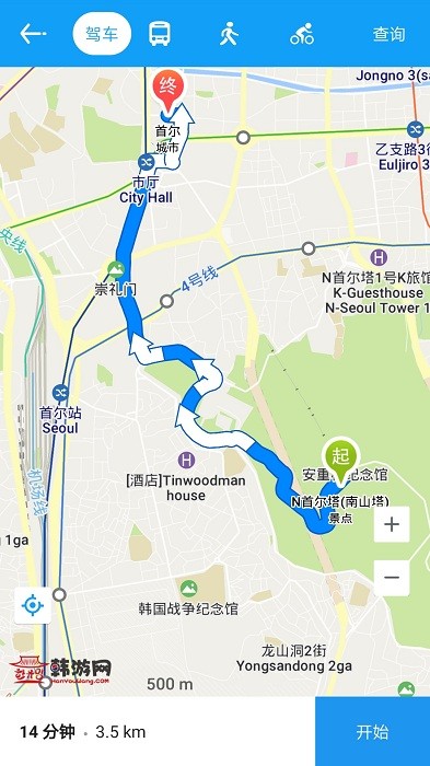 韩游网地图中文版 v3.0.1 安卓版 2