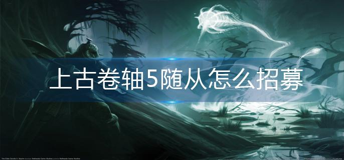 上古卷轴5随从怎么招募(随从招募方法)