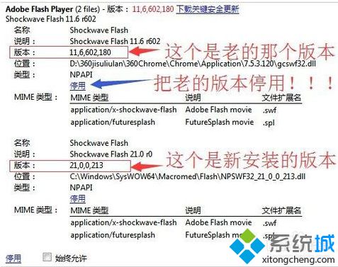 电脑使用浏览器时提示Flash因过期而遭到阻止的解决方法4