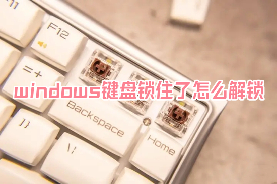 windows键盘锁住了怎么解锁(笔记本电脑键盘被锁怎么解锁)
