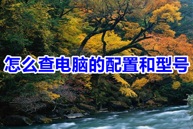 怎么查电脑的配置和型号?(怎么查看电脑的配置和