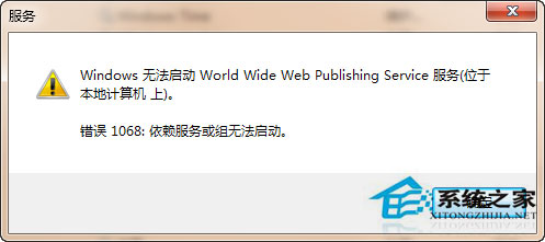 Win7系统依赖服务或组无法启动怎么解决？