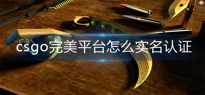 csgo完美平台怎么实名认证(完美平台实名认证方法)