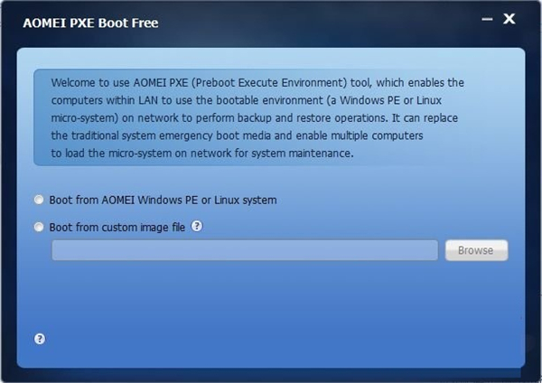 AOMEI PXE Boot Free(PXE系统维护工具) v1.5绿色版下载(傲梅PXE启动工具下载)